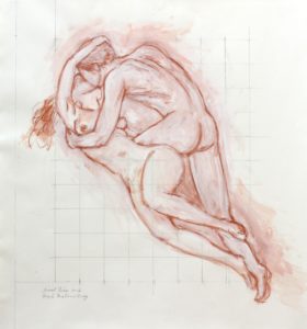 Study for the Kiss, Parsifal and Kundry.