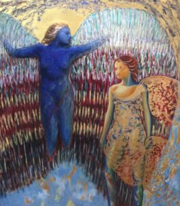 A Part of Eternity No. 38, The Lapis and the Opus-Relief painting, Michael Price-figurative-artist