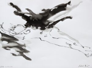 Gestures No. 3, Chinese ink and wash on paper.