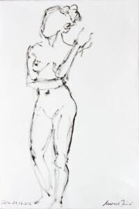 Gestures No. 6, Chinese ink and wash on paper.